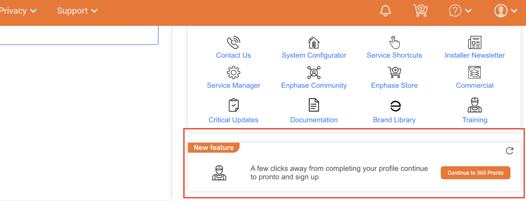 Screenshot of new features in Enphase Installer Portal