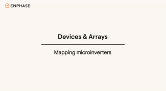 mapping microinverters
